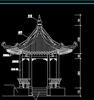 古建六角亭建筑設(shè)計(jì)圖紙免費(fèi)下載 - 園林古建 - 土木工程網(wǎng)